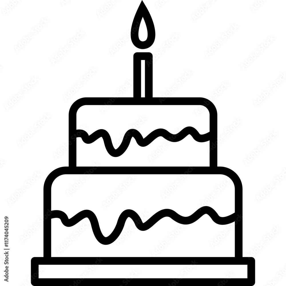 Birthday Cake Icon Birthday Cake Icon