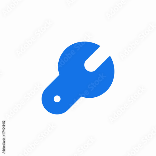 service support wrench icon sign vector