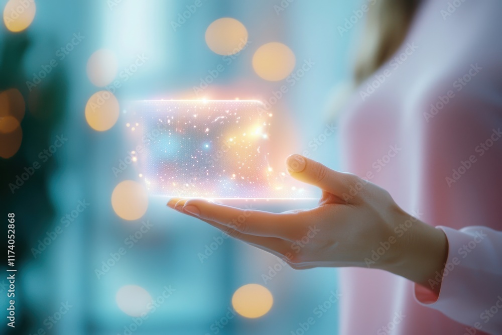 Ai-powered holographic assistant recommending tailored solutions modern office digital interaction indoor environment futuristic concept Ai-powered holographic assistant recommending tailored solutions modern office digital interaction indoor environment futuristic concept