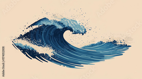 Dynamic Ocean Wave photo