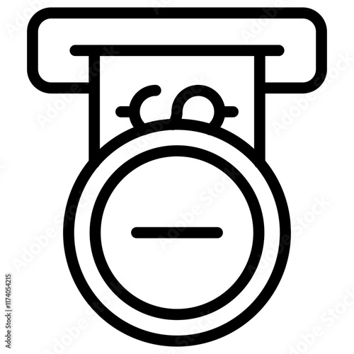 Overdraft Icon Lineal Style