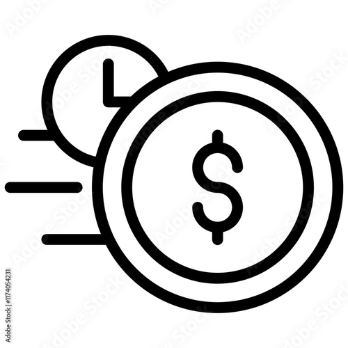 Prepayment Icon Lineal Style