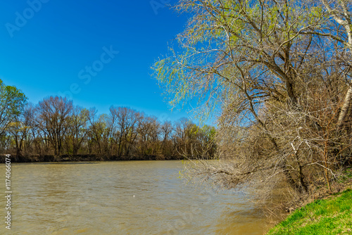 The river of Maros in a Spring day near Mako photo