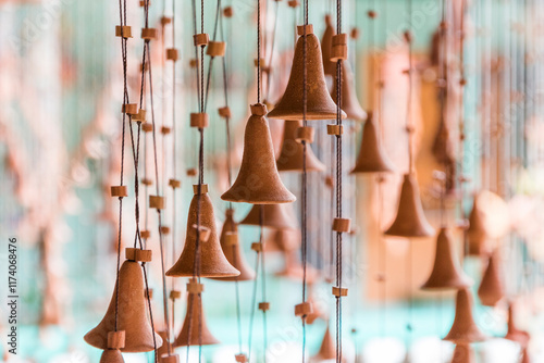 Cuba, province Sancti Spiritus,Trinidad. La Casa della Alfarero Family Santander important tradition of pottery making. terra cotta bells. 2016-03-29 photo