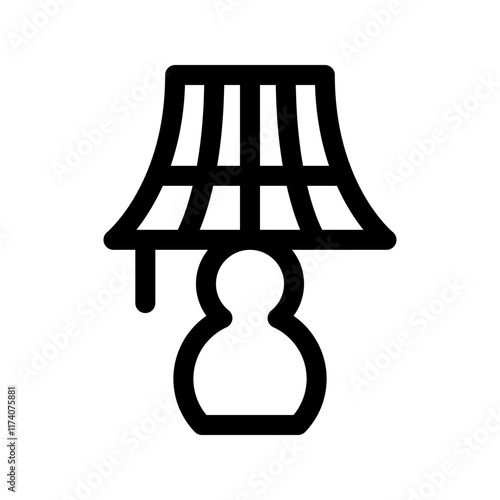 Table lamp icon template