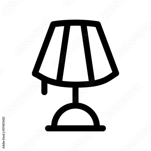 Table lamp icon template