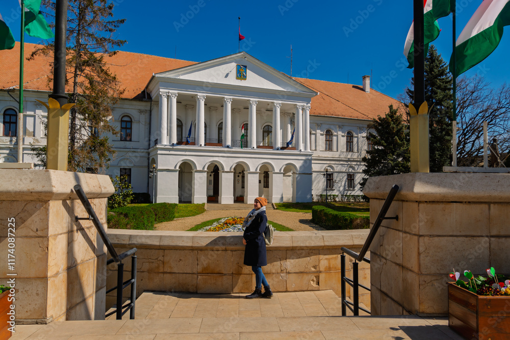 Obraz premium The Town Hall of Mako