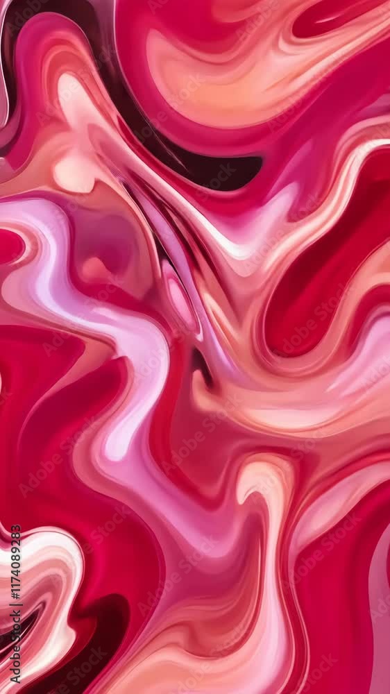 Abstract red and pink marbled design showcasing fluid shapes and vibrant colors in a seamless pattern Abstract red and pink marbled design showcasing fluid shapes and vibrant colors in a seamless pattern