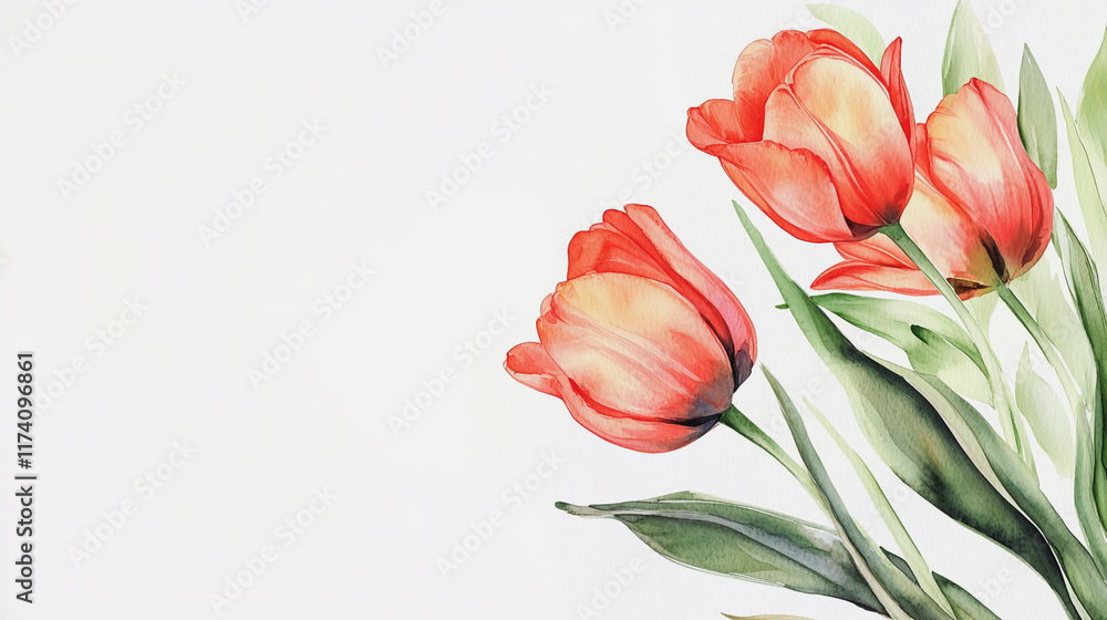 Elegant wedding invitation card background vector. Minimal hand painted watercolor botanical flowers texture template background. Design for wedding, vip cover, poster, rsvp moderncard.Valentine's Day