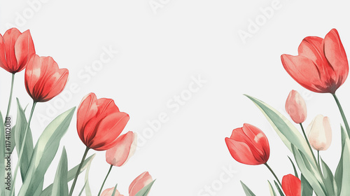 Elegant wedding invitation card background vector. Minimal hand painted watercolor botanical flowers texture template background. Design for wedding, vip cover, poster, rsvp moderncard.Valentine's Day