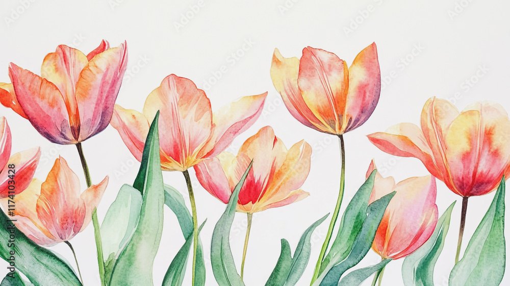 Fototapeta premium Elegant wedding invitation card background vector. Minimal hand painted watercolor botanical flowers texture template background. Design for wedding, vip cover, poster, rsvp moderncard.Valentine's Day