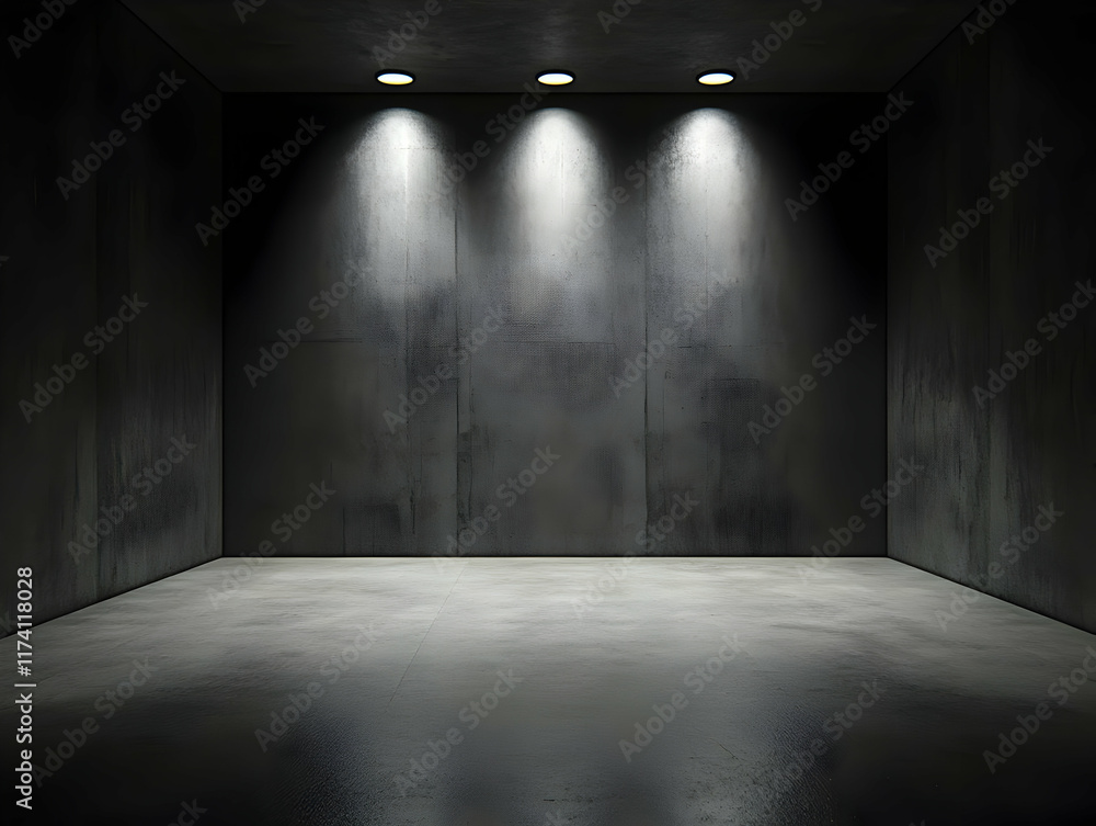 Dark Room 3D Render Background Dark Room 3D Render Background