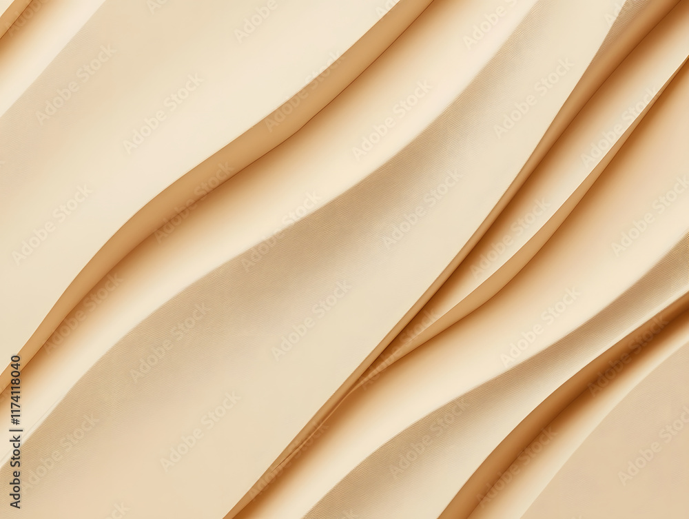 Abstract Beige Curvilinear Forms Abstract Beige Curvilinear Forms