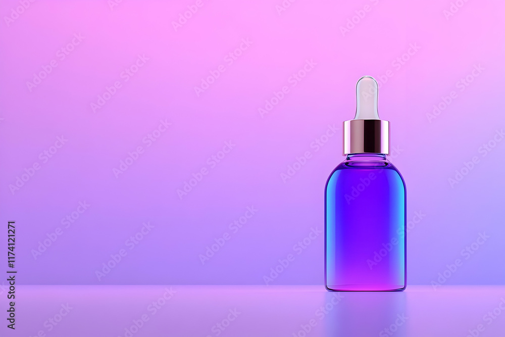 Purple Glass Bottle 3D Render Purple Glass Bottle 3D Render