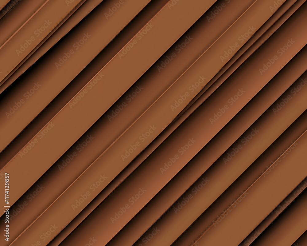 Obraz premium Abstract Diagonal Brown Stripes Pattern