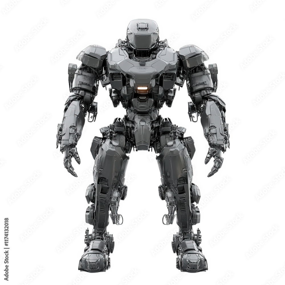 a futuristic humanoid robot with a sleek. metallic design it stands upright. showcasing intricate details and a powerful stance. suggesting advanced technology and engineering the robot appears to be a futuristic humanoid robot with a sleek. metallic design it stands upright. showcasing intricate details and a powerful stance. suggesting advanced technology and engineering the robot appears to be
