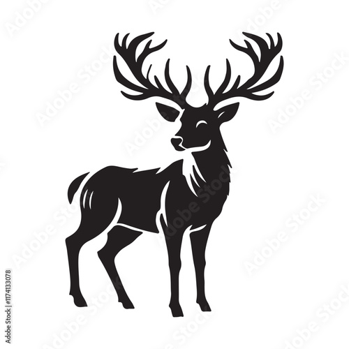 deer silhouette vector