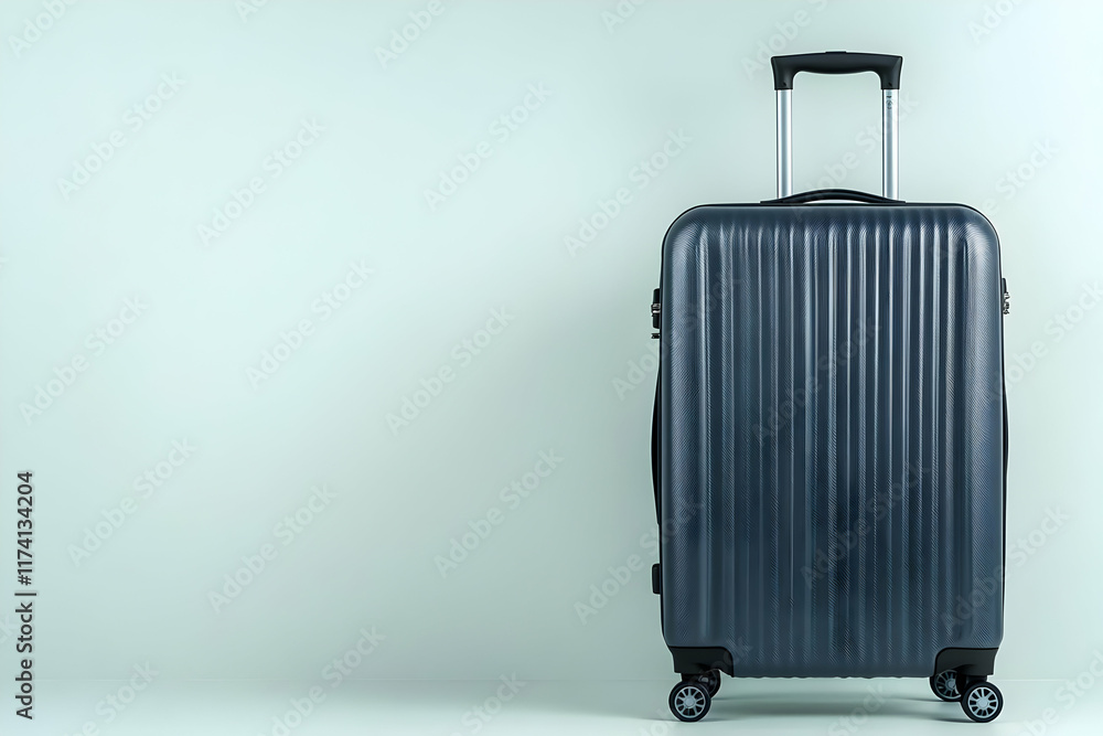 Dark Suitcase, Travel Ready 3D Render Dark Suitcase, Travel Ready 3D Render