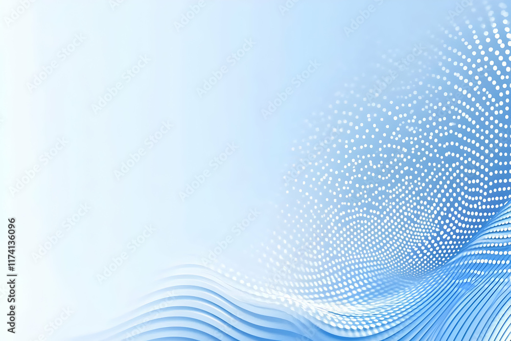 Abstract Blue Wave Background Illustration Abstract Blue Wave Background Illustration