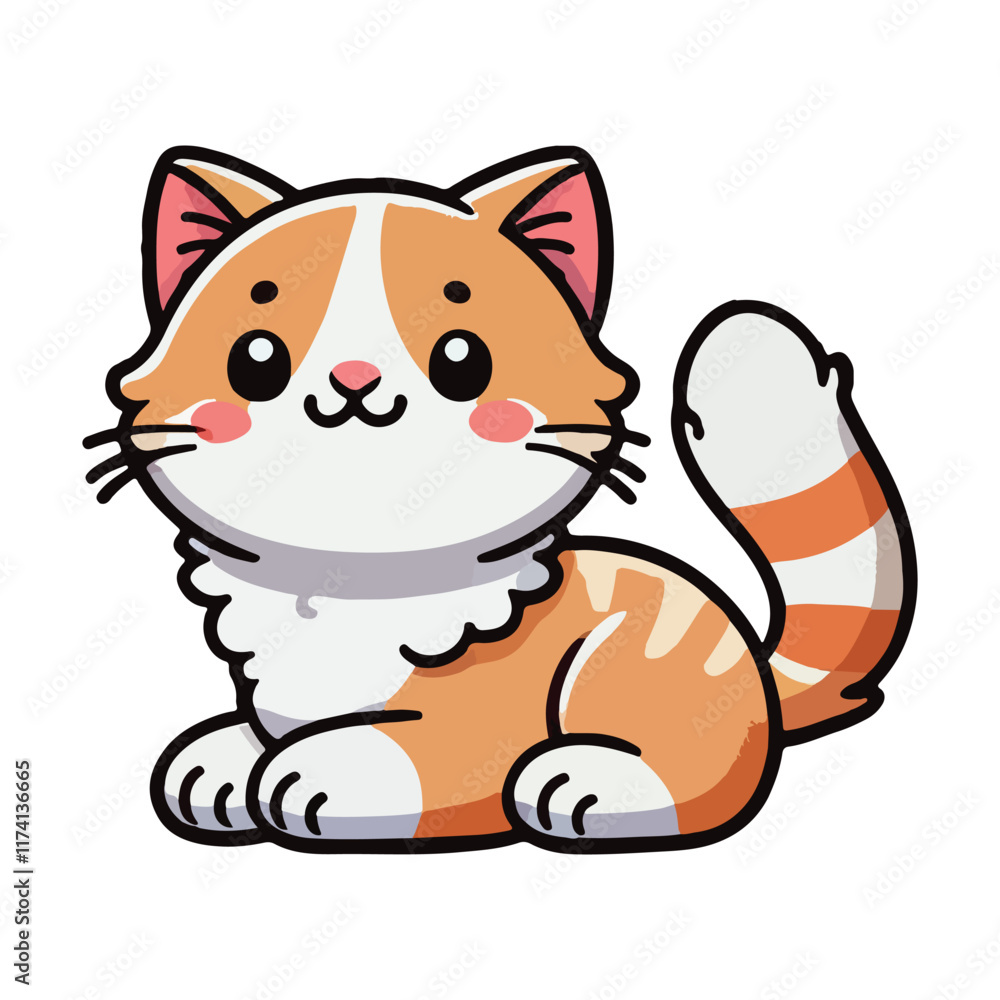 Fototapeta premium Cat Sticker 