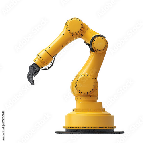 robotic arm designed for industrial automation. showcasing its articulated joints and precision grip this type of technology is commonly used in manufacturing and assembly processes. highlighting adva photo