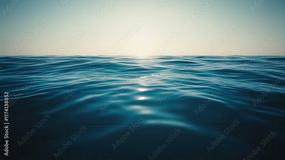Serene Coastal Waters in Natural Light Serene Coastal Waters in Natural Light
