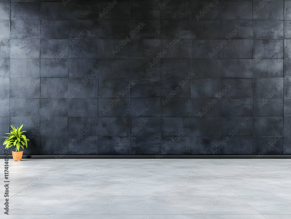 Dark Tile Wall Background 3D Illustration Dark Tile Wall Background 3D Illustration
