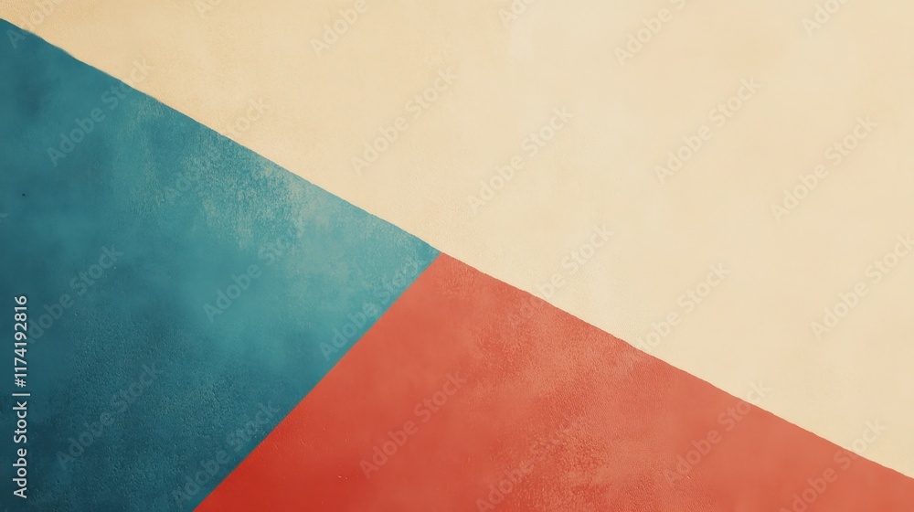 Abstract Geometric Background: Teal, Coral, Beige Triangles Abstract Geometric Background: Teal, Coral, Beige Triangles