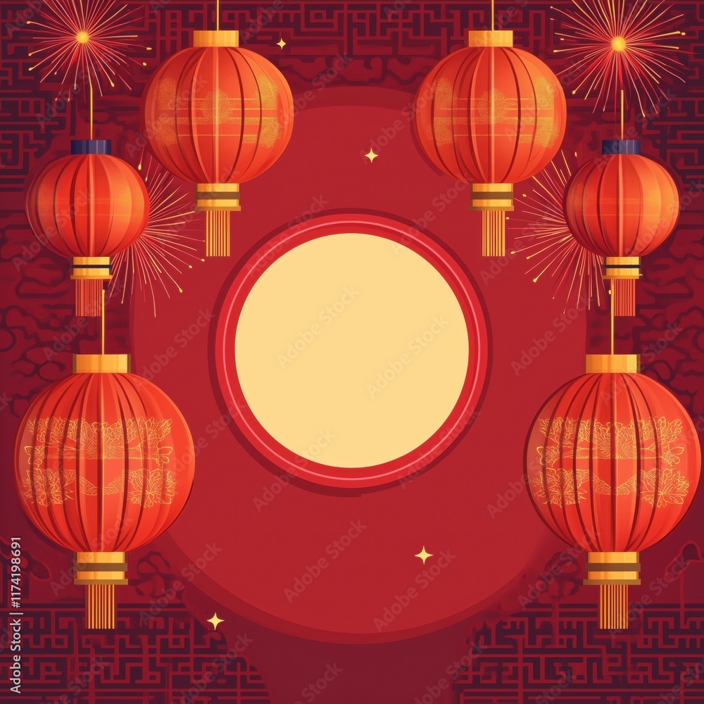 Chinese style lunar new year background Chinese style lunar new year background