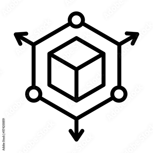 3D Modeling Icon