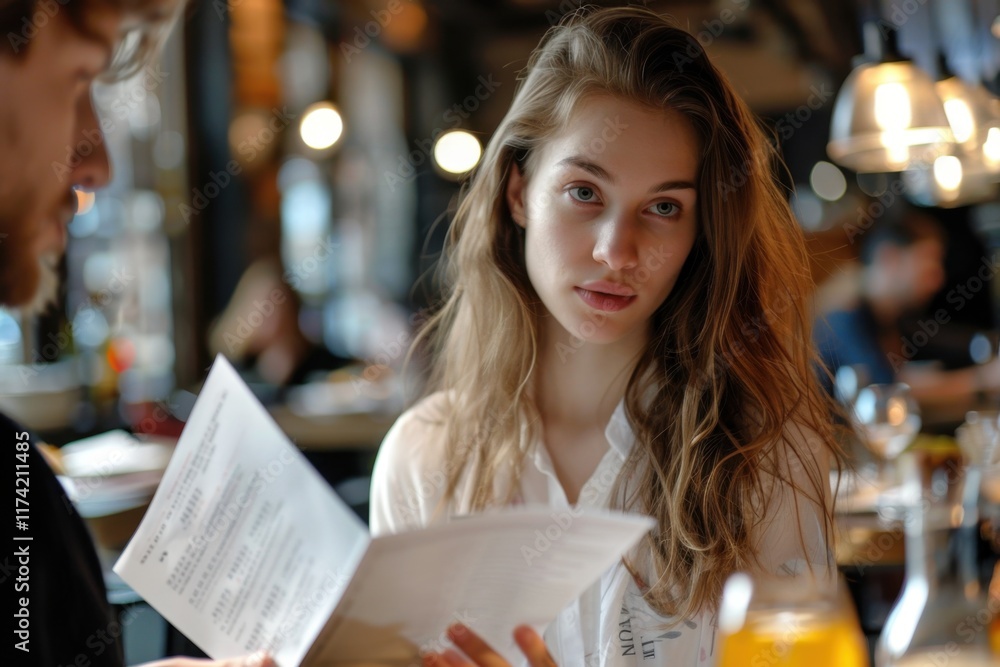 Selectivespending drama in restaurant leads to tense moment Ultrarealistic photos