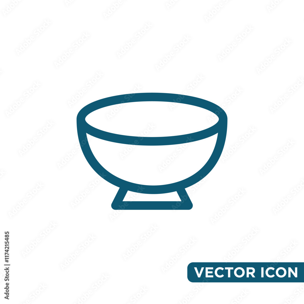Minimalist Bowl Icon Design Template Minimalist Bowl Icon Design Template