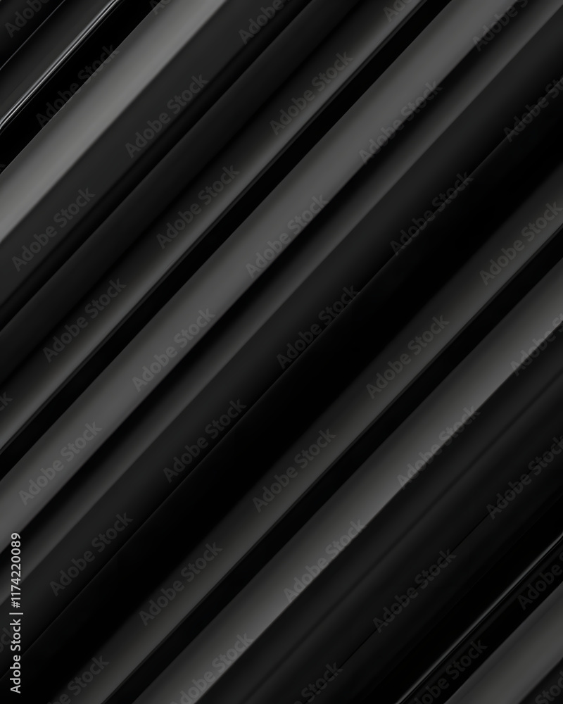 Obraz premium Diagonal Black Stripes Abstract Background