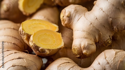 Fresh Ginger Root Closeup – Natural Herbal Ingredient
