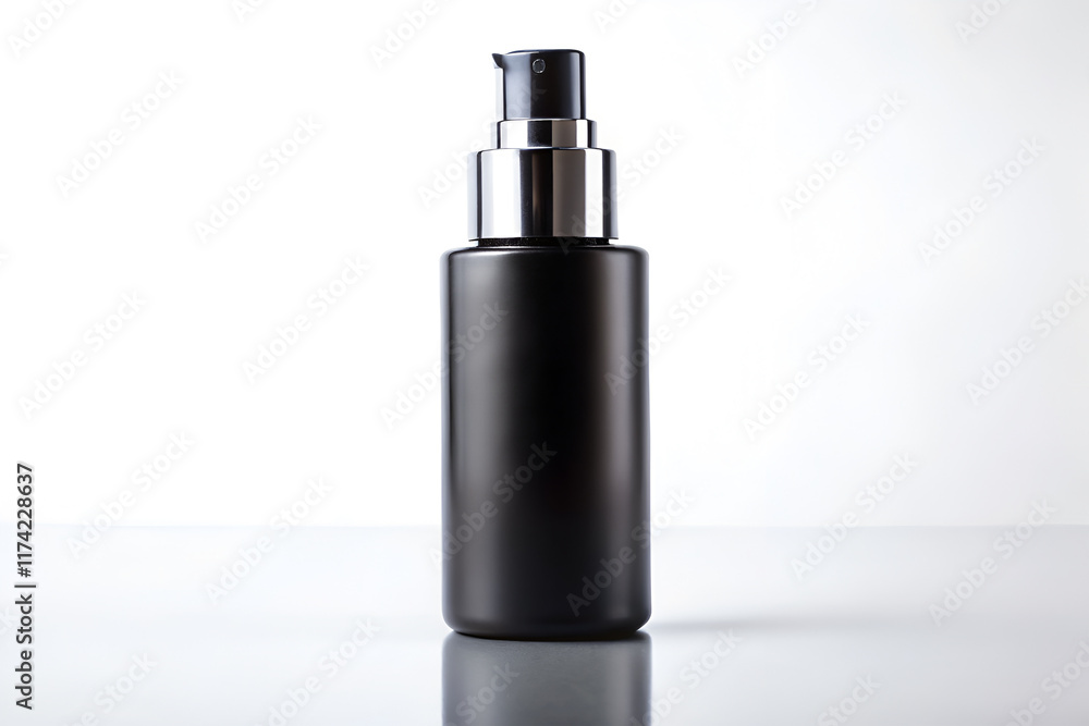 Minimalist black spray bottle on dark background, ideal for beauty, skincare, and cosmetic product promotions. black spray bottle on dark background and cosmetic product promotions. Minimalist black spray bottle on dark background, ideal for beauty, skincare, and cosmetic product promotions. black spray bottle on dark background and cosmetic product promotions.