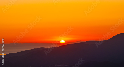 北九州市、皿倉山山頂からの初日の出