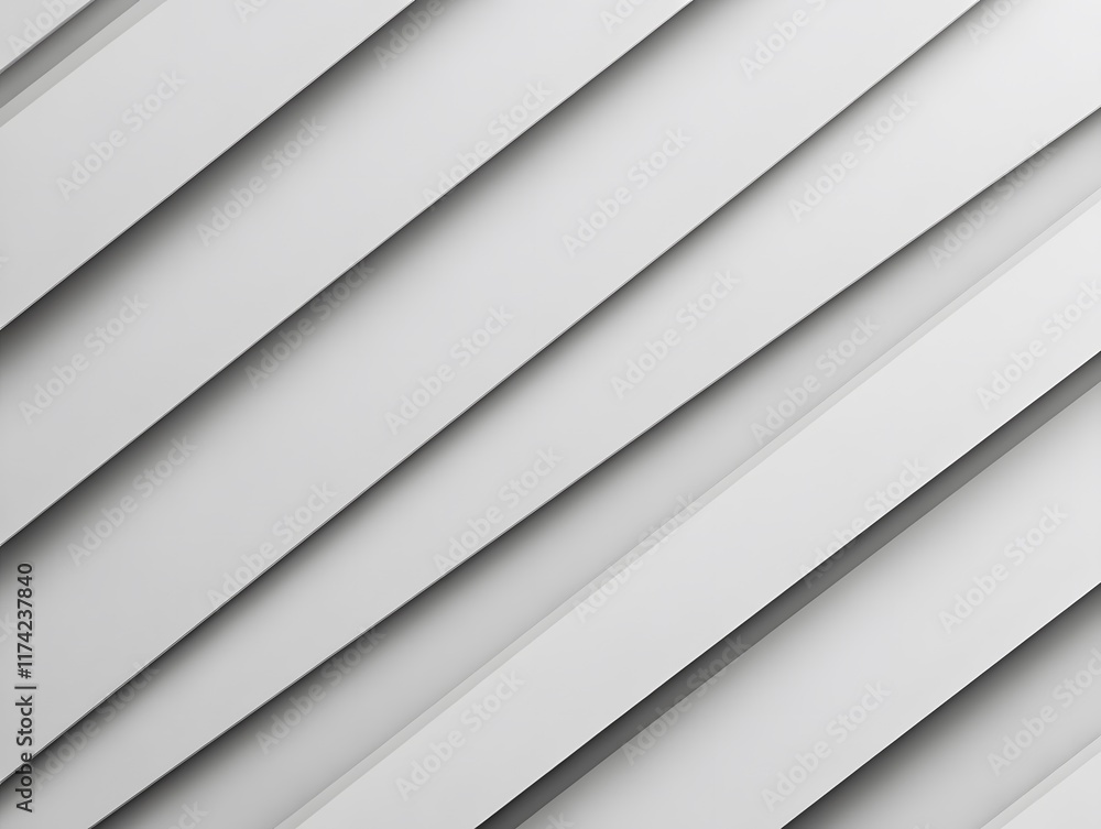 Obraz premium Diagonal Layered Rectangles in Light Gray