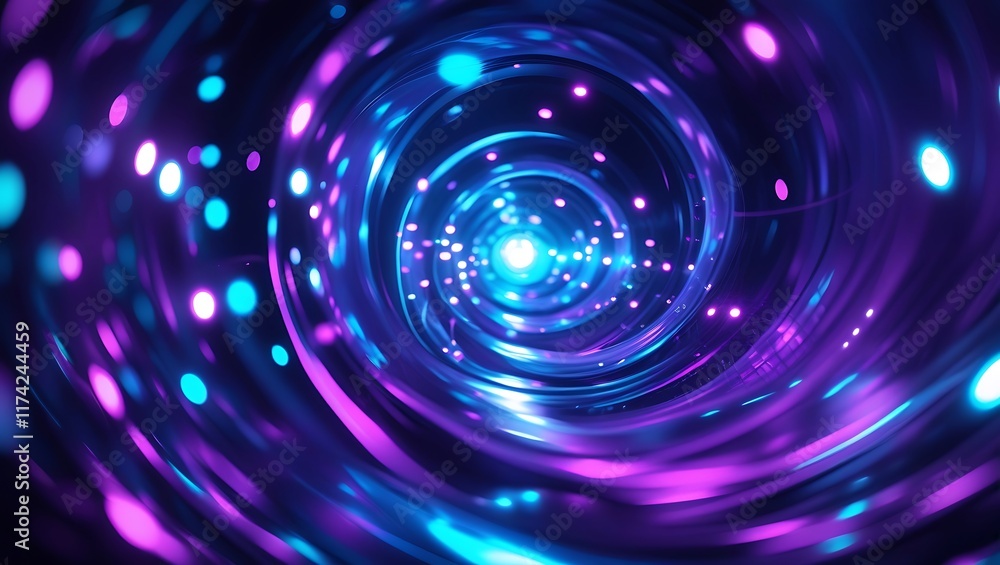 abstract blue background with circles