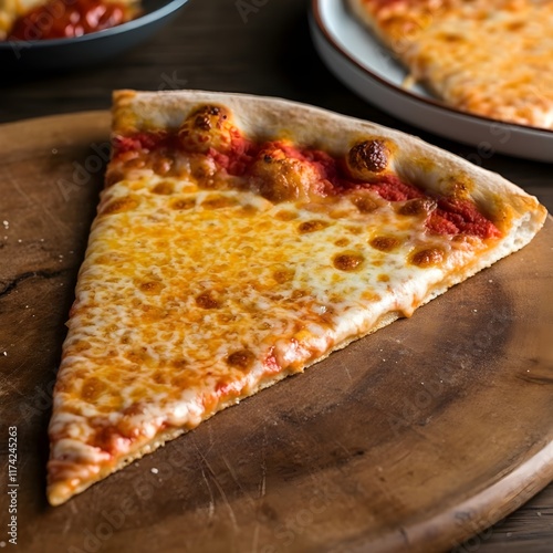 pizza on a wooden board