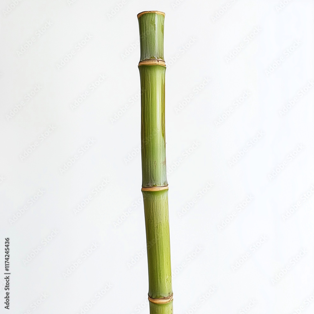 Bamboo tree stalk isolated on white background room for text