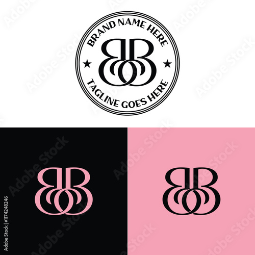 BB vector logo design, BB logo ideas, BB logo designs, BB text letters, BB initials letter logos, BB designs, BB vector design collection, BB monogram logo, BB badge logo design, Luxury BB logo design