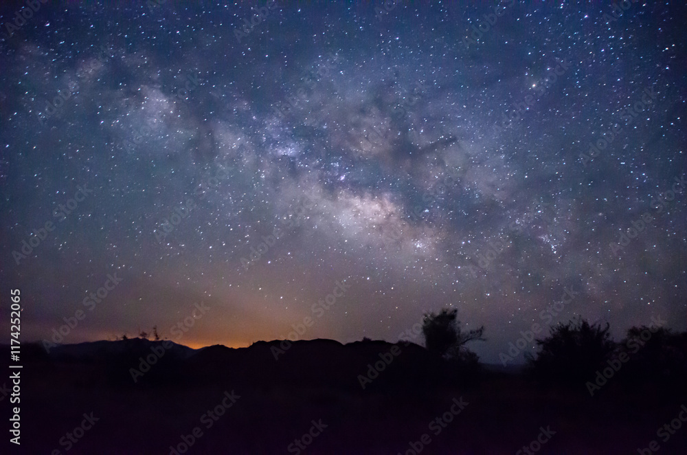 Fototapeta premium The milky way over the desert