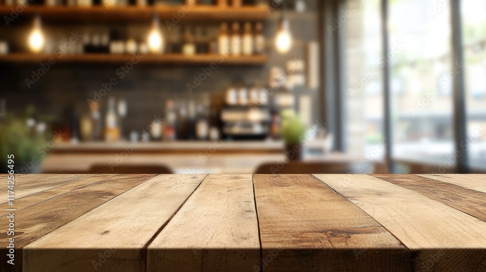Wooden Tabletop for Product Display in a Cozy Kitchen with Soft Focus Background Ideal for Advertising and Marketing Visuals Wooden Tabletop for Product Display in a Cozy Kitchen with Soft Focus Background Ideal for Advertising and Marketing Visuals