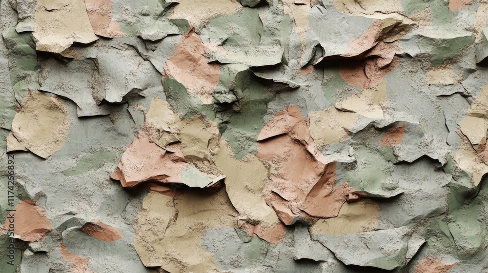 3D Rendered Abstract Camouflage Rough Stone Surface Textured Background for Design and Artistic Applications 3D Rendered Abstract Camouflage Rough Stone Surface Textured Background for Design and Artistic Applications