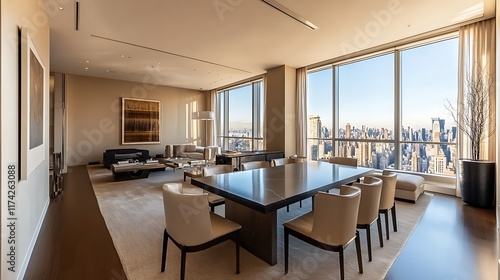 Wallpaper Mural Modern high-rise dining room design urban contemporary photography Torontodigital.ca