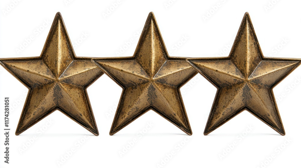 Three antique gold metal stars perfect for holiday decorating or crafting projects. Add rustic charm to wreaths, garlands, or tree toppers. Three antique gold metal stars perfect for holiday decorating or crafting projects. Add rustic charm to wreaths, garlands, or tree toppers.