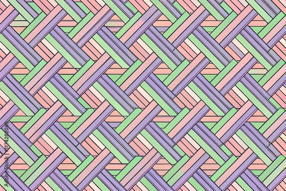 Vector seamless pattern. Repeating geometric tiles with hexagonal ornament. Red, green and blue colors. Vector seamless pattern. Repeating geometric tiles with hexagonal ornament. Red, green and blue colors.