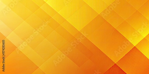 Futuristic yellow-orange gradient, geometric shapes cast dramatic shadows. Modern design.