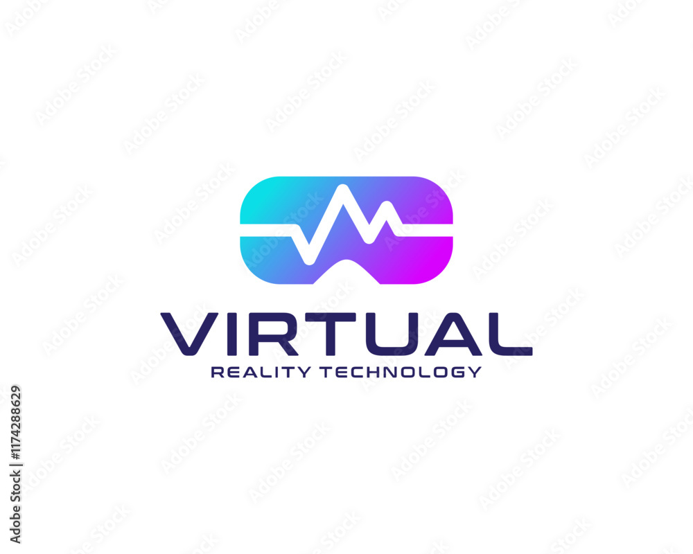 Virtual game logo Virtual game logo