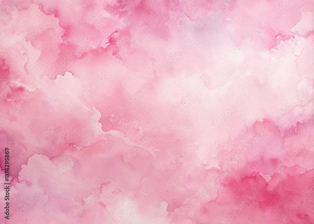 Fototapeta premium Light Pink Watercolor Background AI Photo, Aerial View